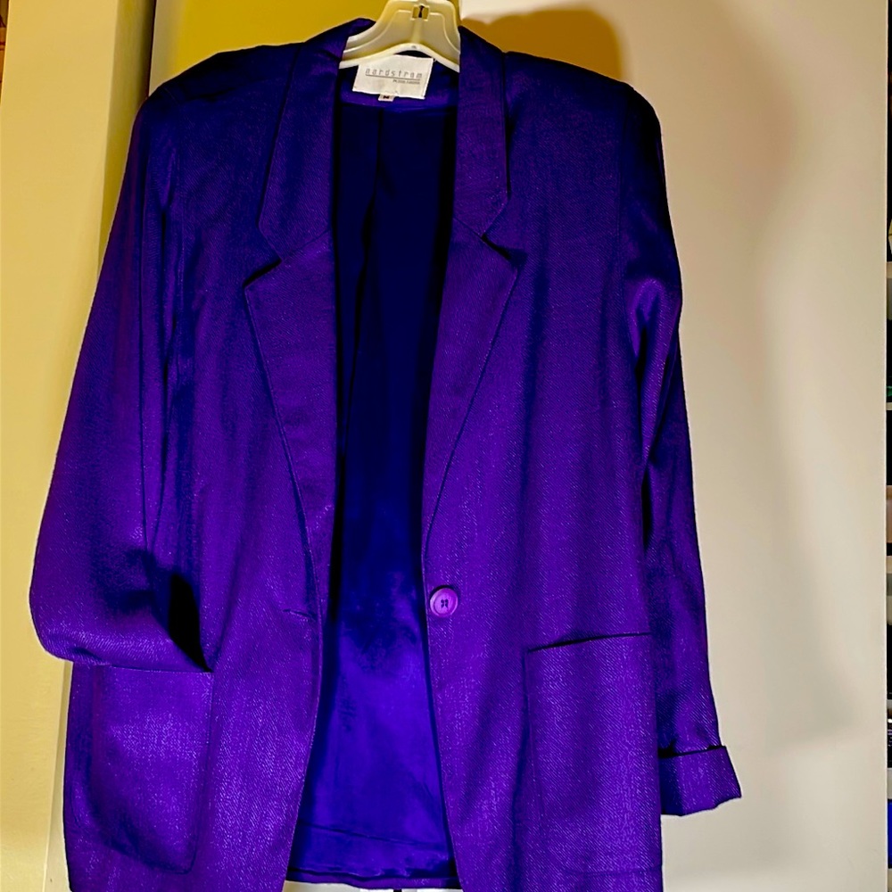 The ROYALTY color of purple is richly displayed in this jacket.